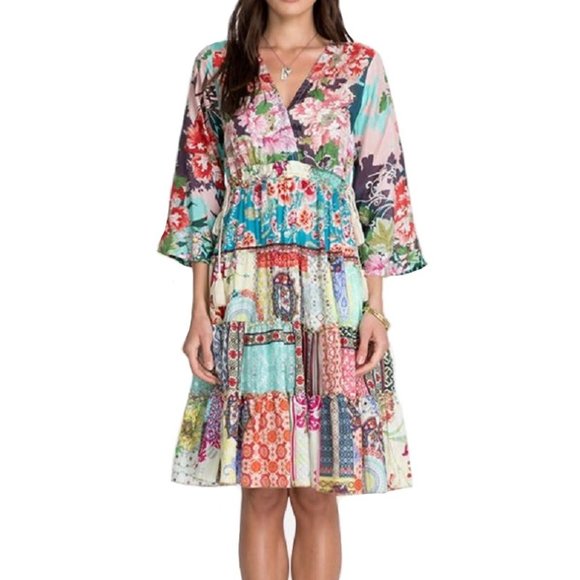 Johnny Was Gigi Dress - C35121-2,New Products : American Fashion Style Bags On Sale